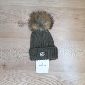 green moncler hat
